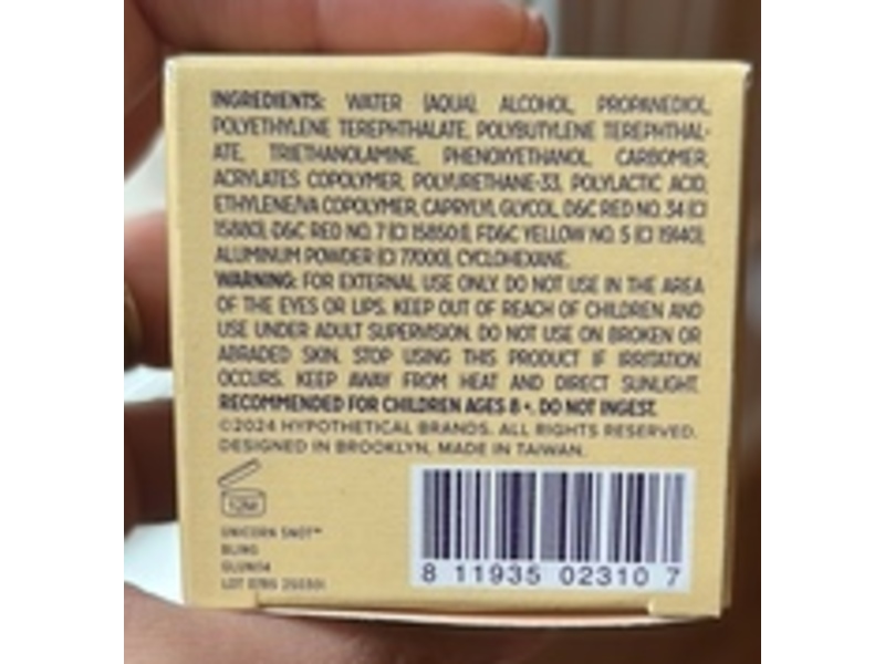 Unicorn Snot Glitter Gel, Bling, 1.7 oz/50 g