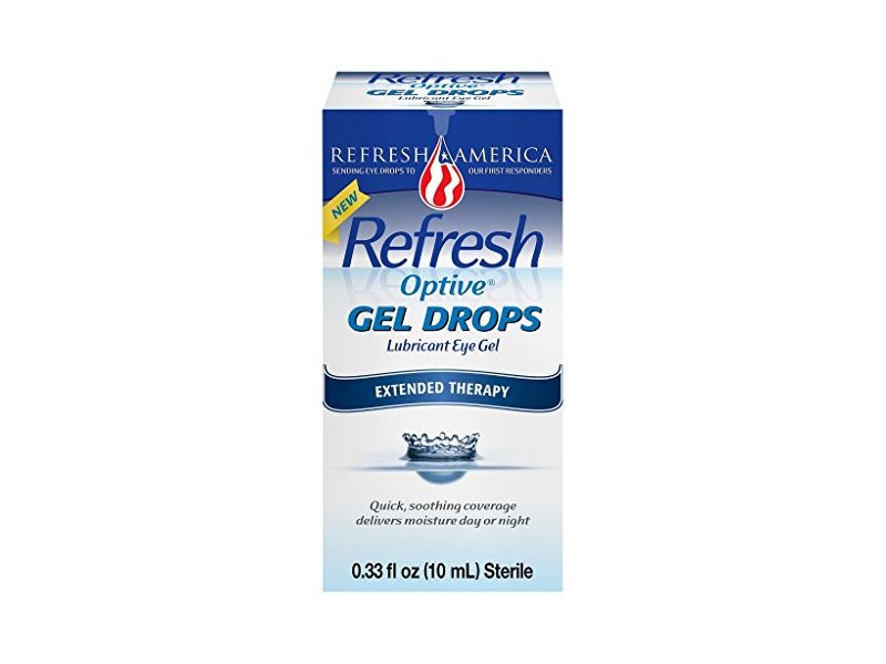 Refresh Optive Gel Drops Lubricant Eye Gel, Extended Therapy, 0.33 fl oz/10 mL
