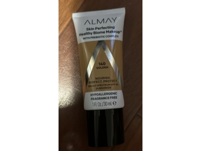 Almay Skin Perfecting Foundation Sunscreen, 140 Golden, SPF 25, 1 fl oz/30 mL
