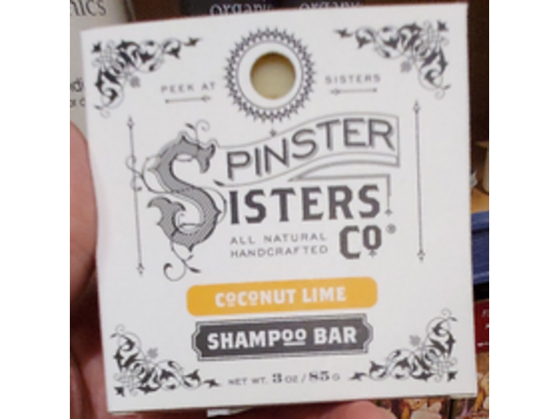 Spinster Sisters Shampoo Bar, Coconut Lime, 3 oz/85 g
