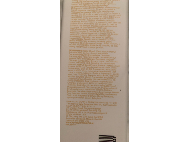 Kevin Murphy Plumping Wash Shampoo, 33.8 oz/1L