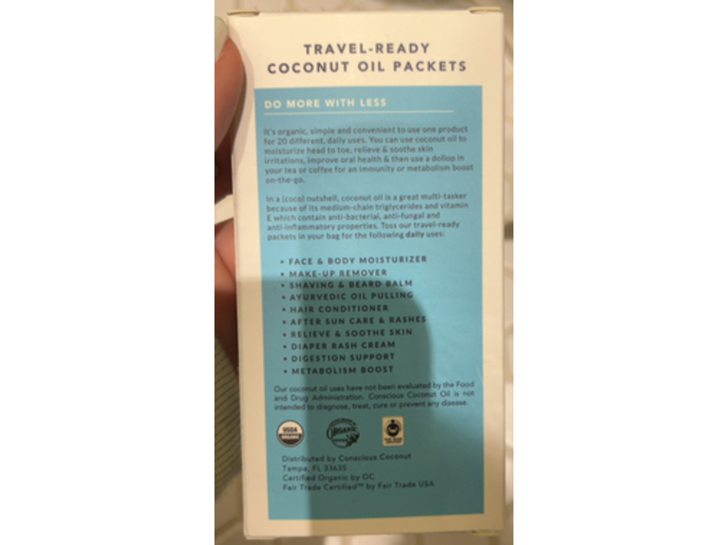 Conscious Coconut Oil, 0.25 fl oz/7.5 mL, Pack Of 3