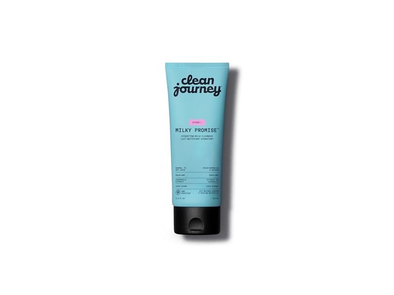 cleanjourney Milky Promise Hydrating Milk Cleanser, Squalane & Chamomile, 3.4 fl oz/100 mL