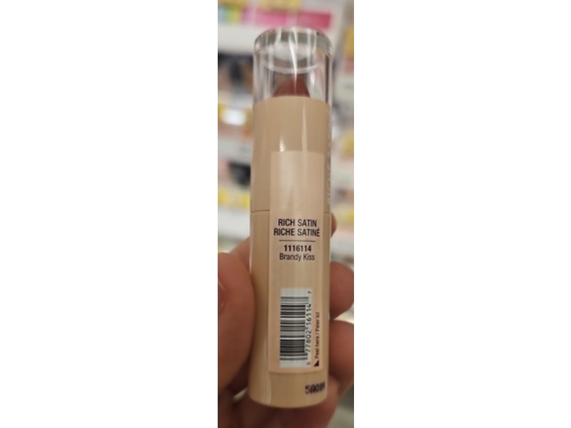 Wet n Wild Mega Last Rich Satin Lip Color, Brandy Kiss, 0.1 oz/3 g