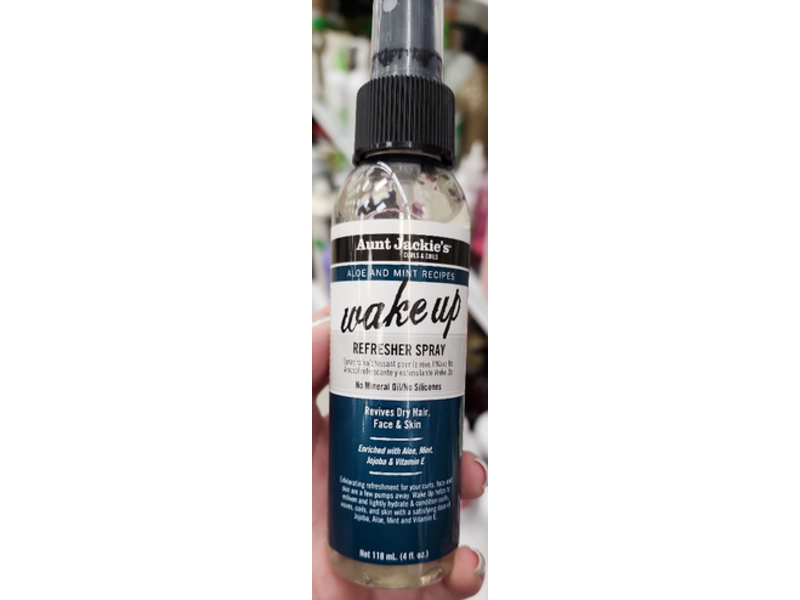 Aunt Jackie's Wake Up Refresher Spray, Aloe & Mint, 4 fl oz/118 mL