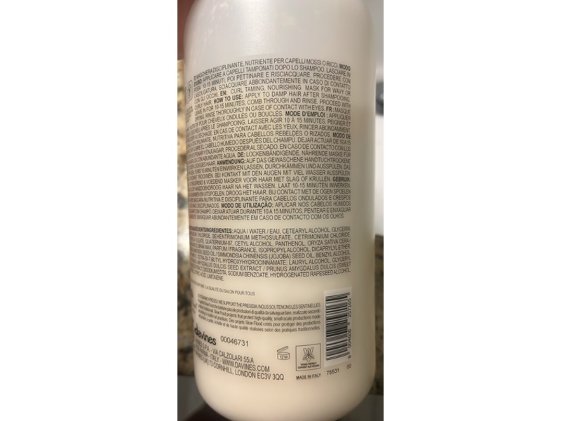 Davines Curl Hair Mask, Love, 33.81 fl oz/1000 mL