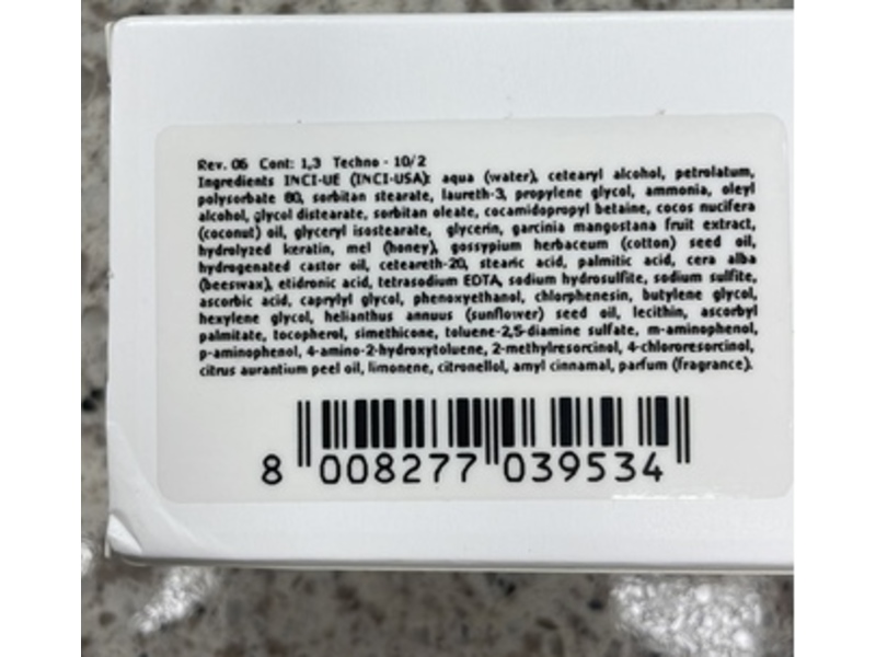 Alterego Techno Fruit.Color Permanent Hair Coloring Cream, Garcinia Mangostana, 3.38 fl oz/100 mL