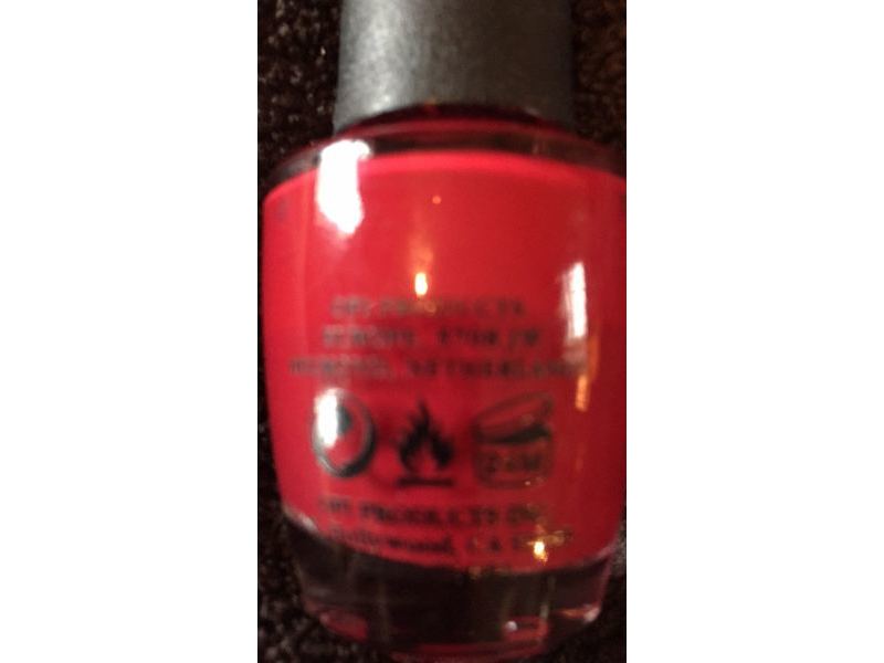 OPI Nail Polish Lacquer, Chick Flick Cherry, 0.5 fl oz/15 mL
