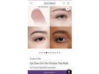 Decorte Eye Glow Gem Skin Silky Matte Eye Shadow, 22M Sakura Mousse, 0.21 oz/6 g - thumbnail 2