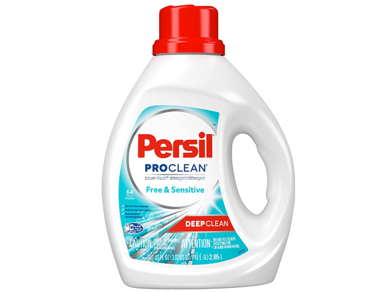 Persil Laundry Detergent Liquid, Free & Sensitive, Deep Clean, 64 Loads, 100 fl oz/2.95 L