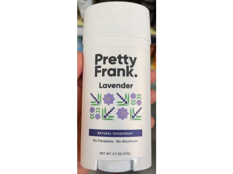 Pretty Frank Natural Deodorant, Lavender, 2.7 fl oz/77 g