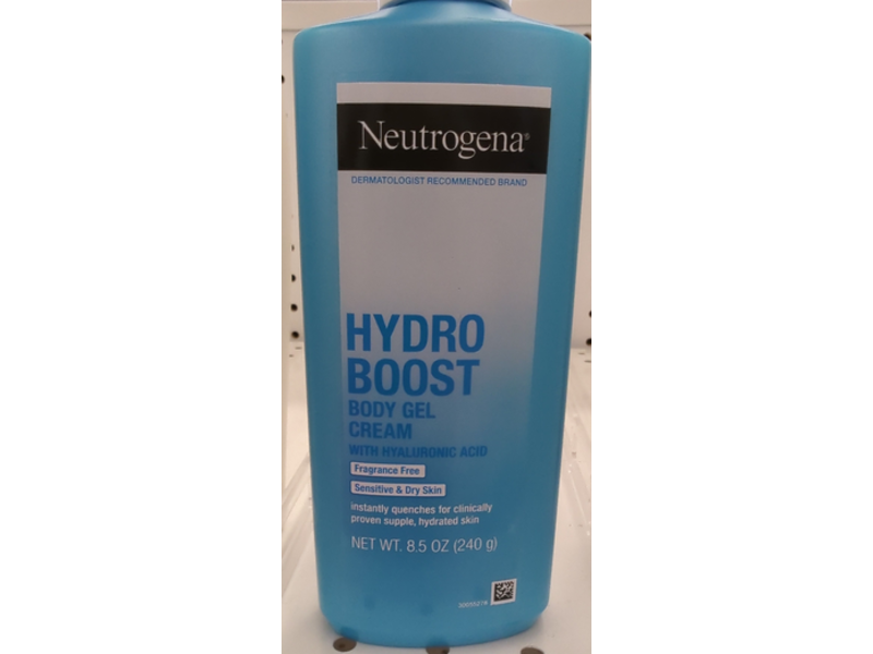 Neutrogena Hydro Boost Body Gel Cream, Hyaluronic Acid, 8.5 oz/240 g