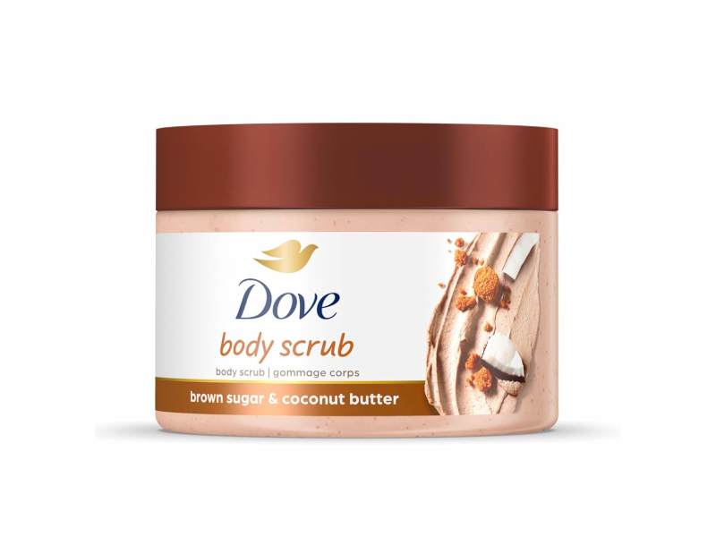 Dove Exfoliating Body Polish, Brown Sugar & Coconut Butter, 10.5 oz/298 g