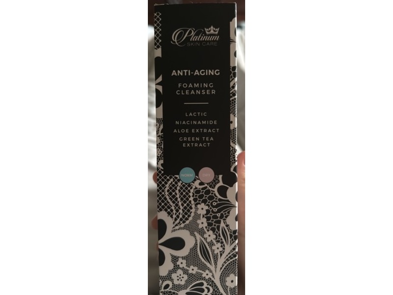 Platinum Skin Care Anti-Aging Foaming Cleanser, 7 oz/207 mL