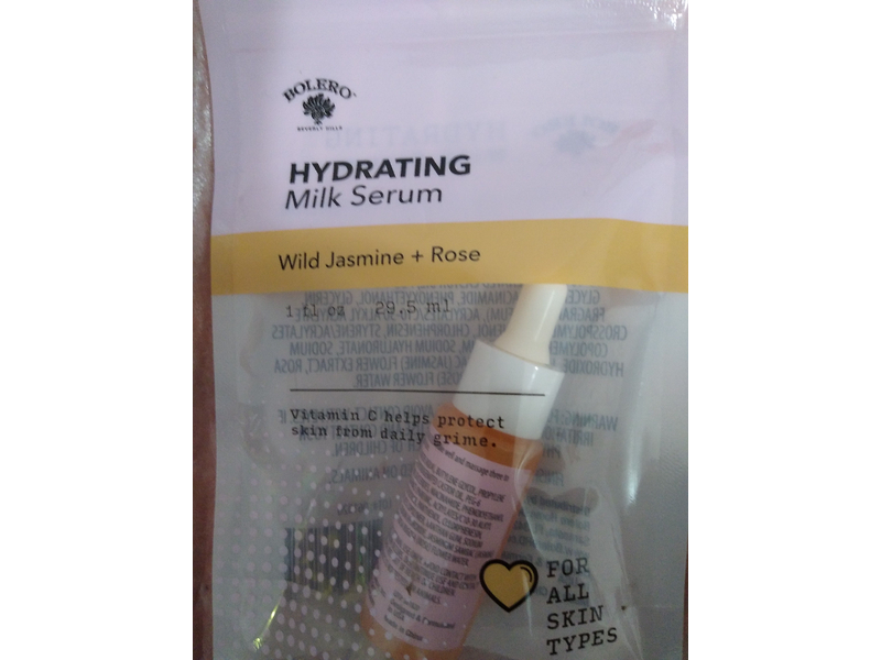 Bolero Beverly Hills Hydrating Milk Serum, Wild Jasmine + Rose, 1 fl oz/29.5 ml