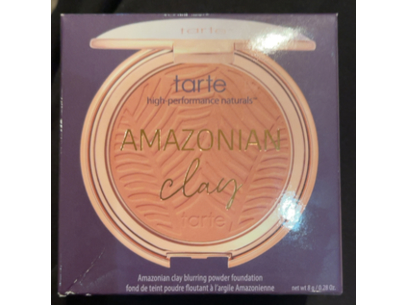 Tarte Amazonian Clay Blurring Powder Foundation, 32N Medium Neutral, 0.28 oz/8 g