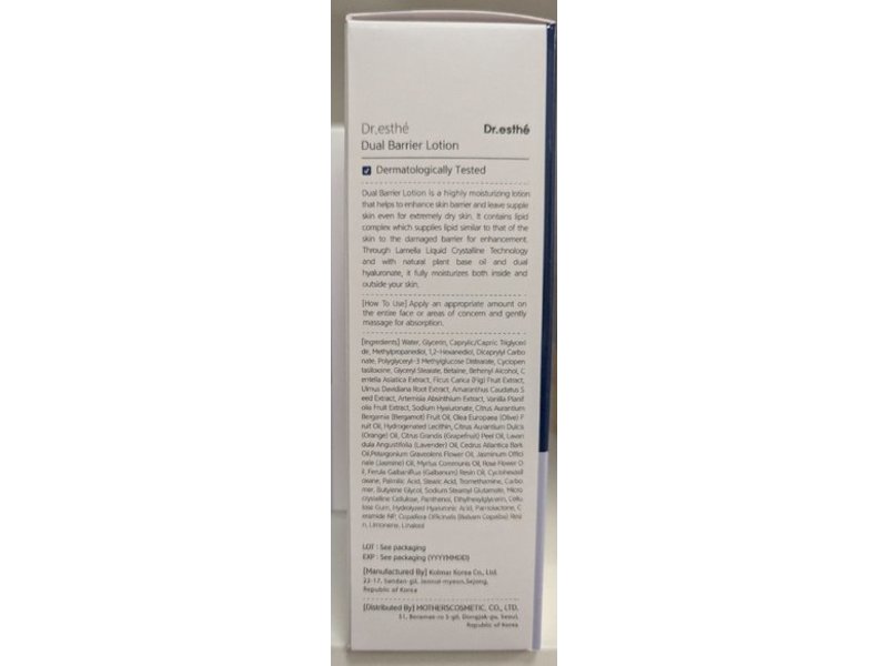 Dr.esthe Dual Barrier Lotion, 7.05 oz/200 g