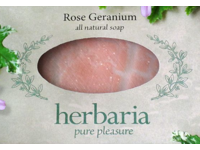 Herbaria Pure Pleasure All Natural Soap, Rose Geranium, 4.5 oz - thumbnail 1