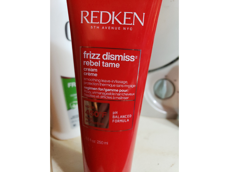 Redken Frizz Dismiss Rebel Tame Leave-In Smoothing Control Cream, 8.5 Fl oz/250 ml