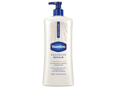 Vaseline Advanced Repair Body Lotion, Fragrance Free, 32 fl oz/947 mL