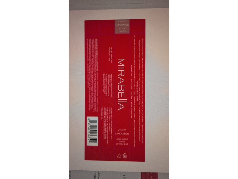 Mirabella Velvet Matte Lip Crayon, Mystic Mauve, 0.05 oz/1.5 g