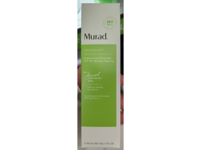 Murad Resurgence Wrinkle-Fighting Superactive Moisturizer, SPF 50 PA++++, 1.7 fl oz/50 mL