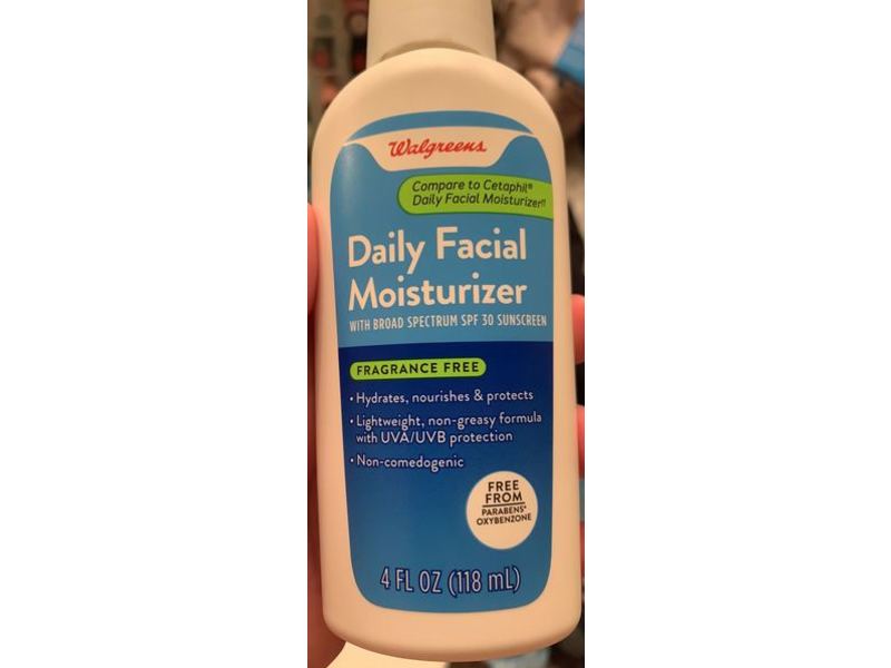 Walgreens Daily Facial Moisturizer, SPF 30, Fragrance Free, 4 fl oz/118 mL