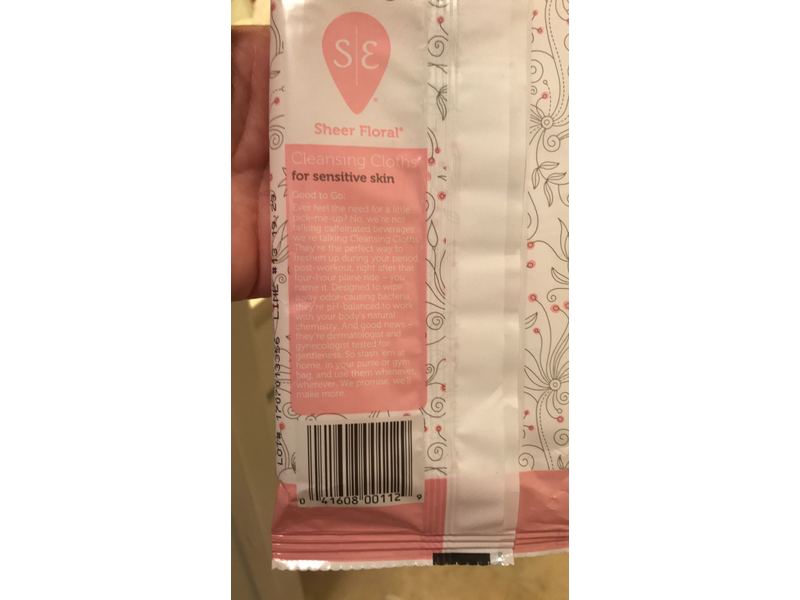 Summer's Eve Cleansing Cloths, Sheer Floral, Sensitive Skin, 32 Count