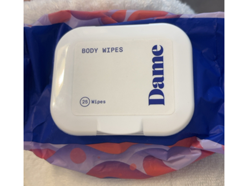 Dame Body Wipes, 25 Count
