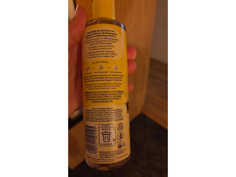 Childs Farm Kids Hair & Body Wash, Watermelon & Pineapple, 8.4 fl oz