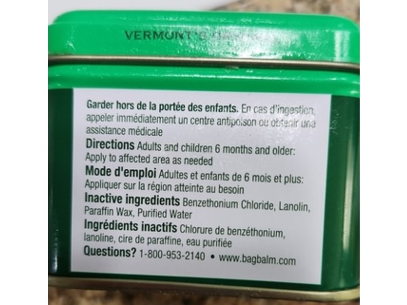 Vermont's Original Bag Balm Skin Moisturizer, 4 oz/113 g