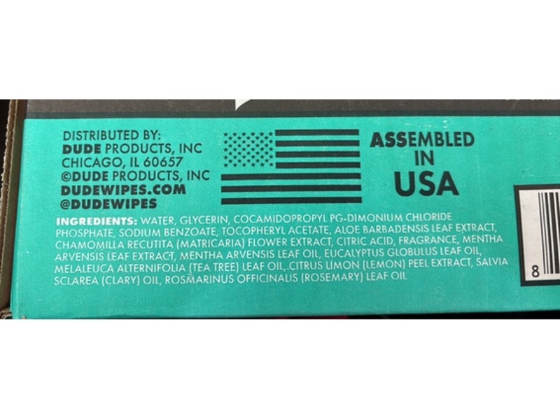 Dude Wipes Flushable Wipes, Mint Chill, 400 Count, Pack Of 8