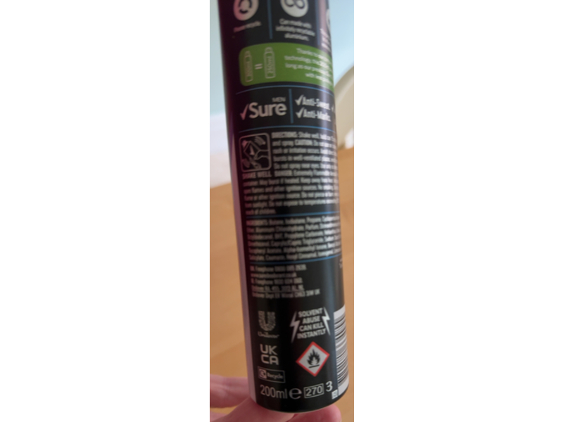 Sure Men Invisible 48h Anti - Perspirant, Ice Fresh, 200 mL