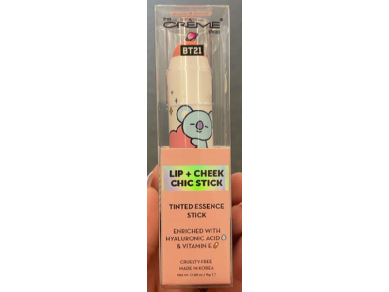 The Creme Shop BT21 Lip + Cheek Chic Stick, Rose & Doze, 0.28 oz/8 g