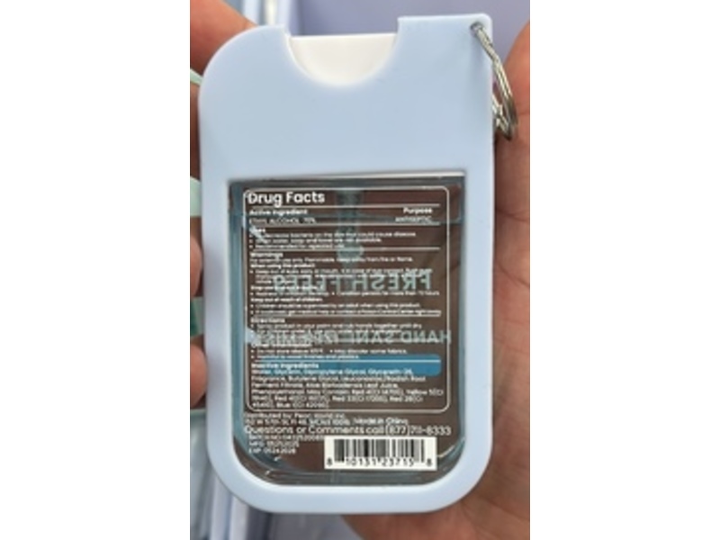 Fresh Feels Hand Sanitizer, Ocean Breeze Scent, 1.4 fl oz/40 mL