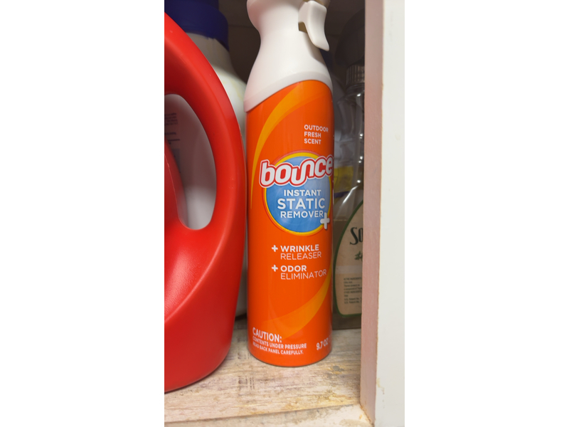 Bounce Rapid Touch-Up 3 In 1 Clothing Spray, Wrinkle Releaser, 9.7 fl oz/275 g