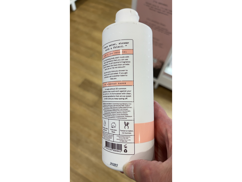 Frank Body A Clean Body Wash, Unscented, 12.17 fl oz/360 mL