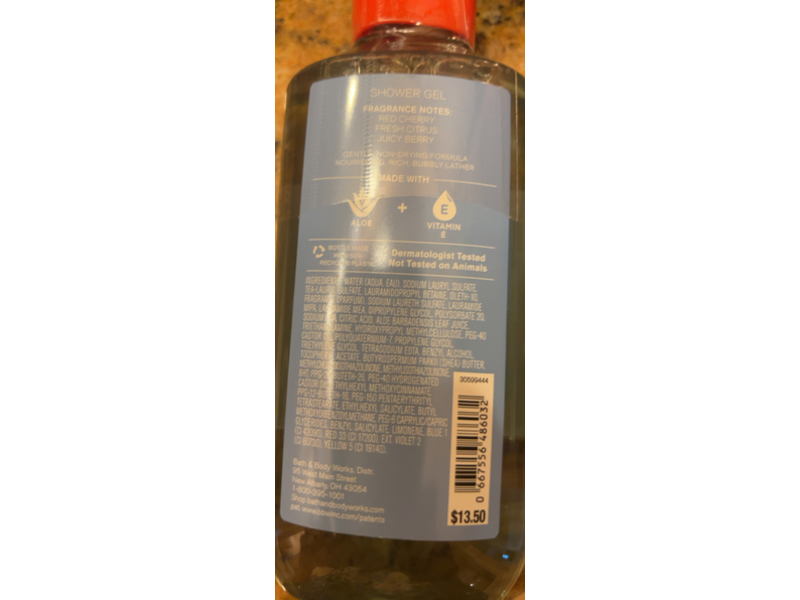 Bath & Body Works Fire Cracker Pop Shower Gel, Aloe + Vitamin E, 10 fl oz/295 mL, Pack Of 2