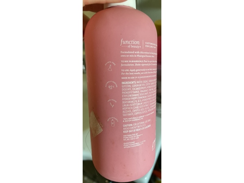 Function Of Beauty Coconut Curly Hair Shampoo, Coconut Fragrance, 11 fl oz/325mL