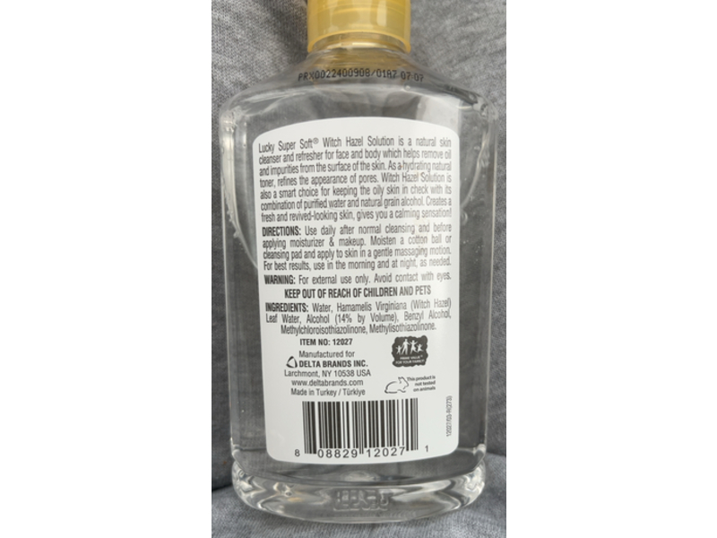 Lucky Super Soft Clean & Refresh Witch Hazel Solution, 8 fl oz/236 mL, 5 Count