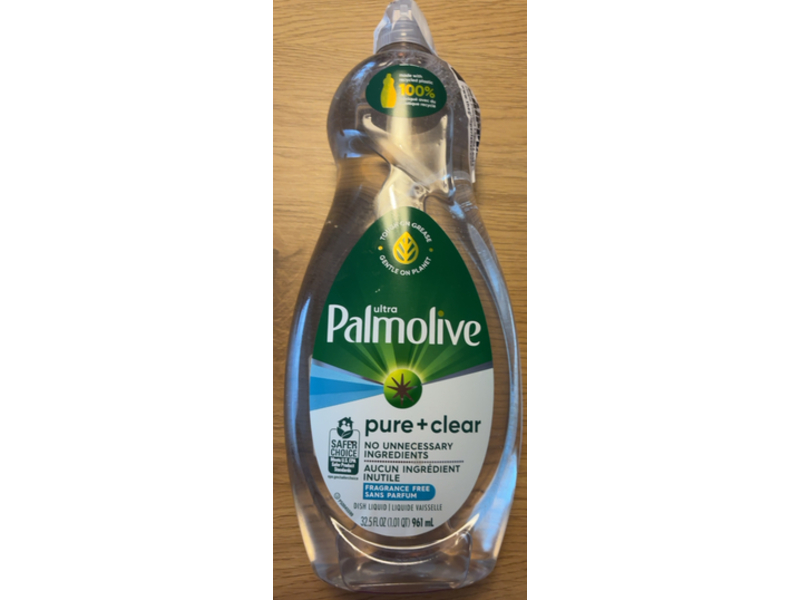 Palmolive Ultra Pure + Clear Dish Liquid, 32.5 fl oz/961 mL