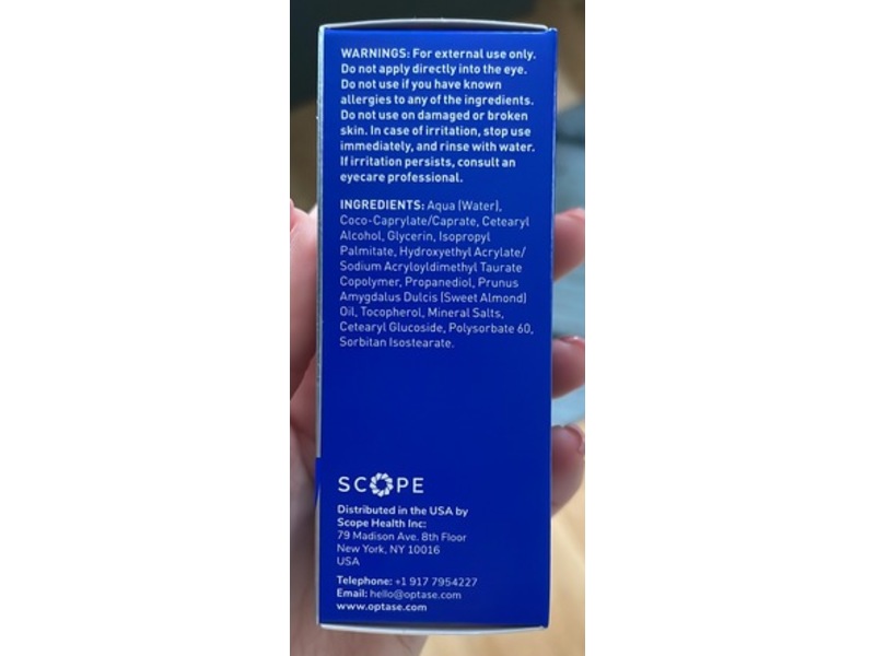 Optase Life Sensitive Eye Daily Renewal Cream, 0.5 fl oz/15 mL