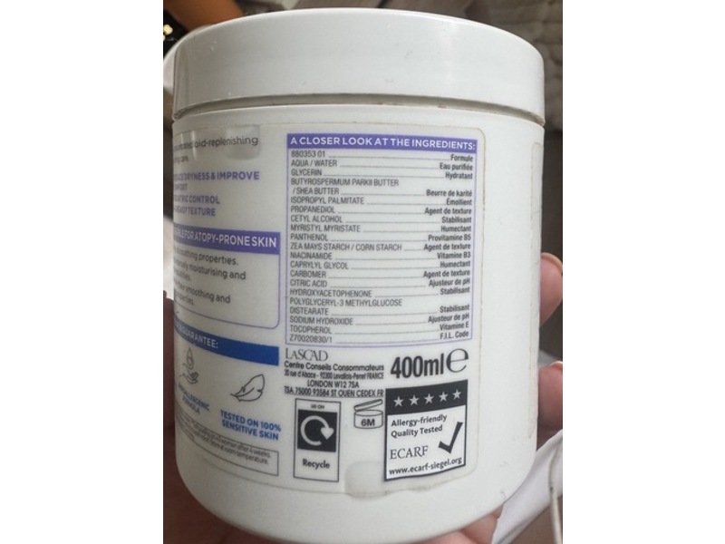 Mixa Panthenol Comfort Anti Scratching Cream, Fragrance Free, 400 mL