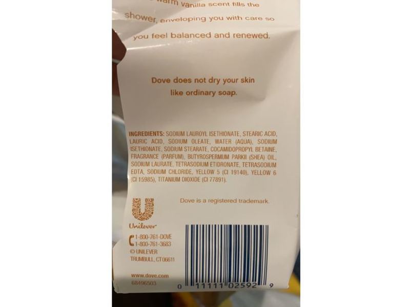 Dove Purely Pampering Shea Butter Beauty Bar, Shea Butter & Warm Vanilla Scent, 3.75 oz/106 g, 12 Bars