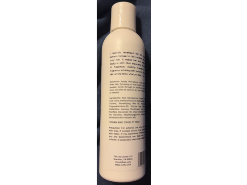Cloudd Curl Nourishing Leave-in Conditioner Concentrate Cream, 6 oz/180 g