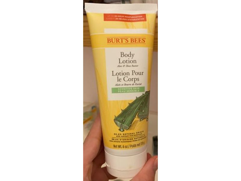 Burt's Bees Body Lotion, Aloe & Shea Butter, 6 oz/120 g