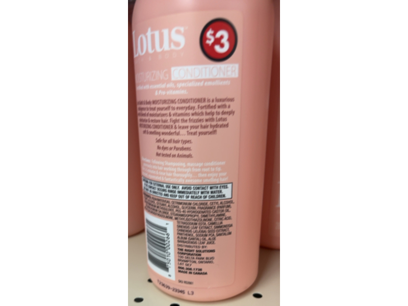Lotus Moisturizing Conditioner, 28 fl oz/828 mL