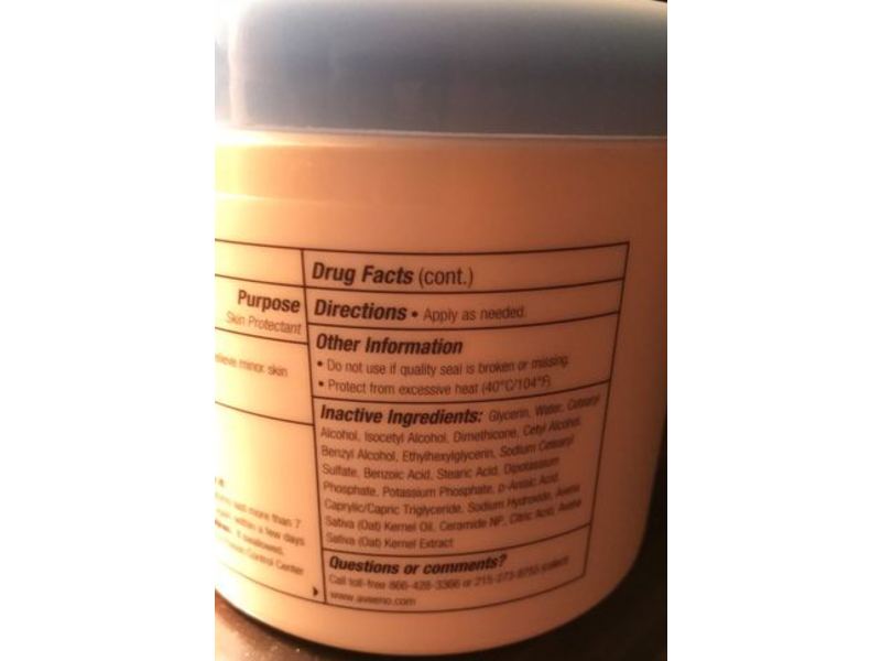 Aveeno Eczema Therapy Itch Relief Balm, Colloidal Oatmeal, 11 oz/312 g