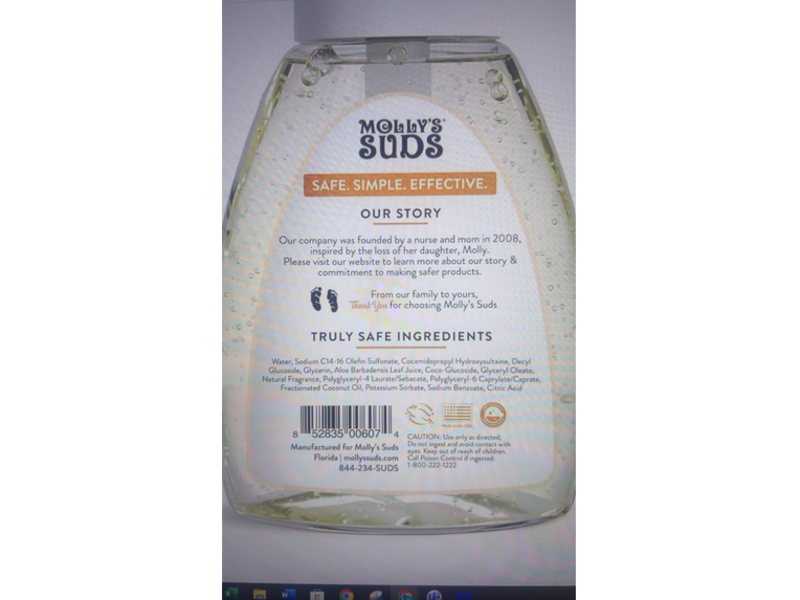 Molly's Suds Foaming Hand Soap, Citrus Grove, 8.25 oz