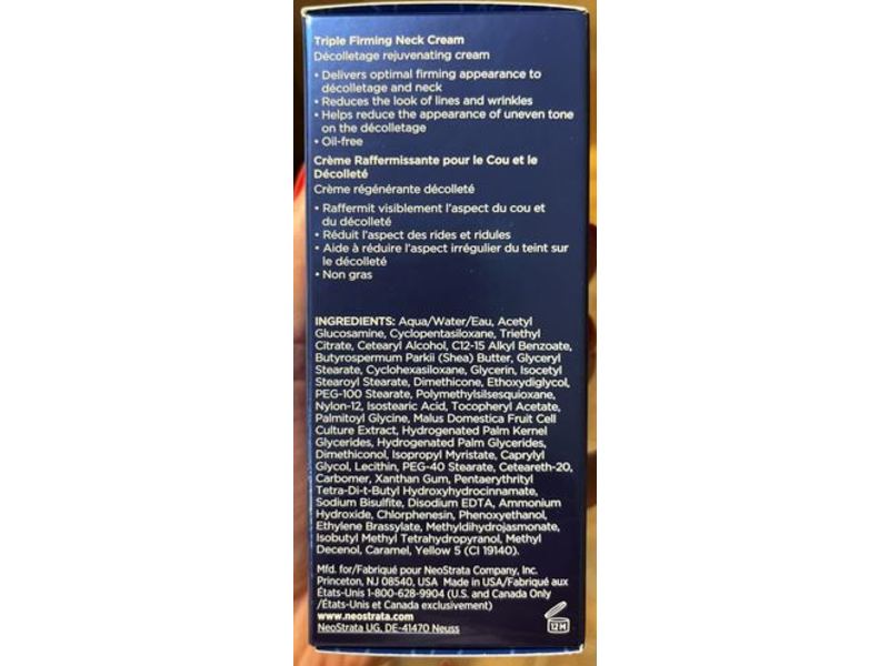 NeoStrata Triple Firming Neck Cream, Firming, 2.8 oz/80 g